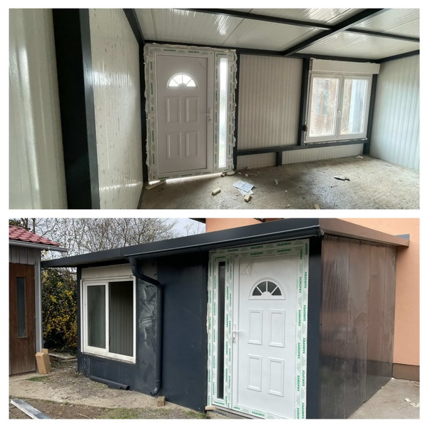 Kontejner kućica - nadstrešnica zatvorenog tipa