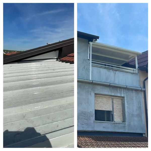 Natkrivanje terase s metalnom konstrukcijom 